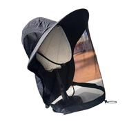 Chenxi Studio Cappello da pesca traspirante regolabile per donne uomini adolescenti grande tesa protezione solare cappello con patta collo protezioni solari tappi esterni