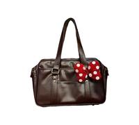 Chenxi Studio Comoda borsa a tracolla con design ispirato a Tokyo con interni spaziosi in pelle PU e borsa organizzativa per pendolari, Marrone, One Size