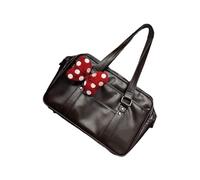 Chenxi Studio Comoda borsa a tracolla con design ispirato a Tokyo con interni spaziosi in pelle PU e borsa organizzativa per pendolari, Nero , One Size