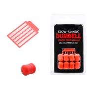 Chenxi Studio Confezione da 8 esche da pesca in gomma profumate a lento affondamento lento per migliorare la durata in acque dolci pesca in acqua silenziosa