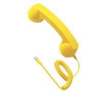 Chenxi Studio Cornetta telefonica retrò tipo C per telefoni cellulari Plug and Play con cavo altoparlanti e risposta impugnatura ergonomica per ufficio casa esterno telefono auricolare tipo C