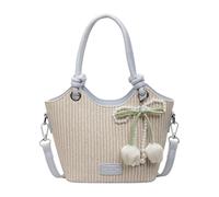 Chenxi Studio Elegante borsa a secchiello con tracolla regolabile spaziosa borsa a tracolla pratica borsa a tracolla in PU per lavoro viaggi uso quotidiano Secchio contemporaneo alla moda, Blu, One