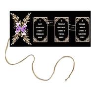 Chenxi Studio Elegante sacchetto di immagazzinaggio di divinazione riutilizzabile del tessuto di lino del poliestere protezioni dei tarocchi per i mazzi di carta da gioco durevole sacchetto di