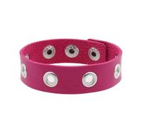 Chenxi Studio Gioielli da polso in pelle fatti a mano con cinturino largo in stile gotico da donna, alla moda, Misura unica, come descritto