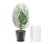 Chenxi Studio Grande copertura per piante ispessita bianca con cerniera, traspirante, rete a rete per la prevenzione degli alberi da giardino all'aperto resistente agli uccelli e ai cervi