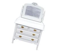 Chenxi Studio Piccolo Set di Mobili per Bambole di Legno Bagno Comò Gabinetto Toeletta Per 1/12 Scala Case Delle Bambole Accessori Per Il Bagno