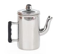 Chenxi Studio Retro Scala 1/12 Miniatura Metallo Caffettiere con Coperchio per Casa delle Bambole Accessorio da Cucina Collezionabile Retro Miniatura Caffè