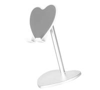 Chenxi Studio Supporto per telefono pieghevole da tavolo in metallo a forma di cuore Supporto per tablet angoli regolabili antiurto per guardare video Supporto per telefono portatile per webcast