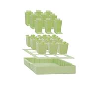 Chenxi Studio Vassoio per scrofa da giardinaggio sostenibile Contenitore riutilizzabile per vivaio migliora il drenaggio Scomparto numerato per la crescita delle piante Contenitori per piantine di