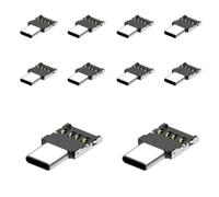 chenyang 10 Pack Adattatore USB C OTG Adattatore connettore USB C maschio a USB 2.0 femmina ultra mini