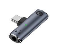chenyang 2 in 1 USB C su audio e adattatore di ricarica, da USB-C a jack per cuffie da 3,5 mm e PD 100 W supporto di ricarica rapida per la ricarica e la musica contemporaneamente