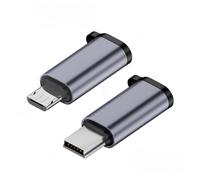 chenyang 2 PACK USB 2.0 Micro USB/Mini USB maschio a USB C femmina 480Mbps trasferimento dati 12W 5V 2.4A adattatore convertitore di ricarica
