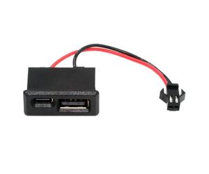 chenyang 2 porte 2,54 mm Pitch 2Pin a USB 2.0/USB C femmina DC 5 V 2 A Flush Mount Freccia cavo di conversione cavo adattatore cavo piatto tipo