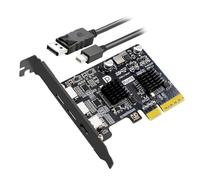chenyang 2 porte PCI-E 3.0 4X & Mini Displayport su 2 schede di espansione video USB C supporta USB 3.2 10Gbps trasferimento dati DP1.4 uscita video