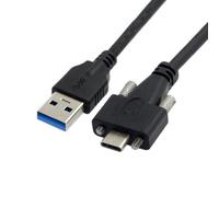 chenyang 3.0M USB 3.1 Doppie viti di bloccaggio da tipo C a standard USB3.0 Cavo dati Tipo di montaggio a pannello