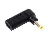 chenyang 5.5 * 2.5MM DC 19V a USB 3.1 Tipo C Adattatore USB-C Adattatore per emulatore PD ad angolo di 90 gradi