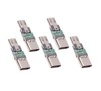 chenyang 5 PACK Adattatore Micro USB OTG Adattatore connettore Micro USB maschio a USB C femmina formato mini