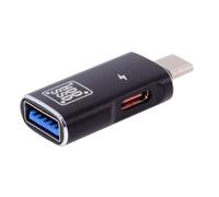 chenyang Adattatore 2 in 1 da USB C a USB 3.0 con porta di ricarica da 5 V, adattatore convertitore OTG per trasferimento dati di ricarica da USB C maschio a USB 3.0/USB C femmina