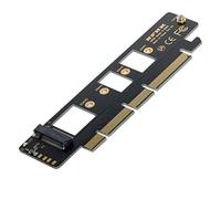 Chenyang, Adattatore con interfaccia NGFF compatibile con schede NVME e driver AHCI, per collegamento di unità SSD alla porta PCI-Express 16x 4X della scheda madre per unità SSD da 110 mm e 80 mm