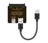 chenyang Adattatore da USB 3.0 a SAS per dischi rigidi SFF-8482 SAS da 2,5/3,5" a USB convertitore adattatore senza alimentazione (alimentazione necessaria per funzionare)