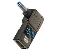 Chenyang adattatore da USB C a DC, spina USB C a DC 4,5x3,0mm HP con attacco vuoto PD 100W adattatore di ricarica rapida per laptop con indicatore di wattaggio