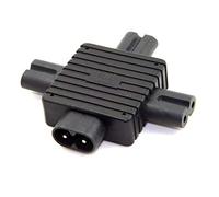 chenyang Connettore IEC 320 Adattatore di alimentazione splitter IEC da C8 a C7 per alimentatore IEC C8