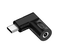 Chenyang - Adattatore di carica da USB C 65W, spina con ingresso jack DC 3,5 x 1,35 mm, USB tipo C ad angolo di 90 gradi, adattatore di alimentazione per laptop