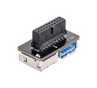 chenyang Adattatore di estensione per porta USB 3.0 da 19/20 pin, da 1 maschio a 2 USB 3.0 femmina
