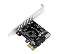 ChenYang Adattatore per scheda di espansione PCI Express da USB 3.0 a 20 pin e USB 3.1 Gen 1 di tipo E da presa a PCI-E