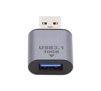 chenyang Adattatore USB 3.1 Gen 2, presa USB a presa USB, trasmissione dati 10 Gbps, 5 V, 3 A, adattatore convertitore di ricarica rapida in lega di alluminio per cuffie/hard disk/telefono