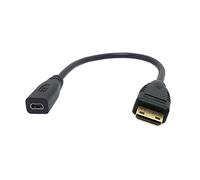 chenyang Cavo adattatore convertitore da micro HDMI v1.4 femmina a tipo C mini HDMI maschio, 10 cm