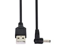 ChenYang, cavo adattatore CY DC 5V da USB 2.0 A 1mm (maschio) a connettore a cilindro da 5,5 mm x 2,5 mm, cavo di ricarica della lunghezza di 80 cm, nero