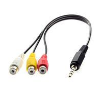 Chenyang Cavo audio RCA 3 Cavo RCA maschio a jack da 3,5 mm AUX Video
