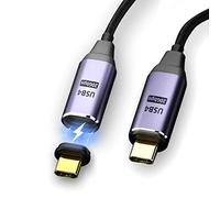 chenyang Cavo connettore magnetico USB C, cavo di prolunga USB 4.0 tipo C maschio a maschio, 20 Gbps con ricarica da 100 W e 8 K a 60 Hz, 5 K a 60 Hz, 2 m