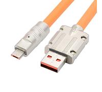 chenyang Cavo da USB a micro USB, da USB 2.0 maschio a micro USB a 5 pin maschio, in silicone liquido, ultra morbido, 120 W, ricarica rapida e trasferimento dati, cavo di prolunga da 1 m