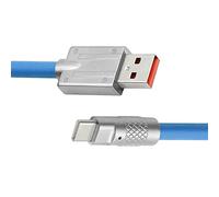 chenyang Cavo da USB a USB C, da USB 2.0 maschio a USB C maschio, ultra morbido, 120 W, ricarica rapida, trasferimento dati, cavo di prolunga con indicatore di ricarica, 2 m