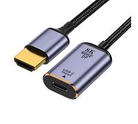 chenyang Cavo da USB C a HDMI, ingresso USB tipo C femmina a HDMI maschio uscita HDTV cavo 8K @ 60hz 4K @ 120hz per tablet, telefono, laptop