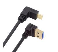 Chenyang - Cavo dati UC-298-UP, reversibile USB 3.1 e USB-C, angolato a 90 gradi, maschio, per Macbook, tablet, telefonini