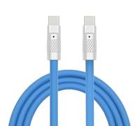 chenyang Cavo dati USB 2.0 da USB-C tipo C a USB-C in silicone liquido ultra morbido da 120 W, ricarica rapida per laptop, tablet, telefono, 100 cm