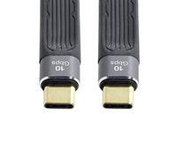 Chenyang - Cavo dati USB-C Tipo-C maschio a maschio USB 3.1 10 Gbps 65 W 3 A piatto sottile FPC per computer portatile e telefono 13 cm