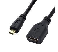 chenyang - Cavo di prolunga da Micro HDMI 1.4 tipo Dmaschio a Mini HDMI 1.4 tipo Cfemmina, da 10cm, per computer portatili, PC e HDTV