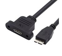 chenyang Cavo di prolunga da micro USB 2.0 a 5 pin a USB 3.0 Micro-B femmina a vite