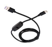 chenyang Cavo di prolunga per interruttore di alimentazione USB 2.0 maschio a USB C maschio con pulsante on/off interruttore di alimentazione DC 5 V cavo di prolunga 1,0 m