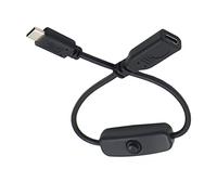 chenyang Cavo di prolunga per interruttore di alimentazione USB C maschio a femmina con pulsante di accensione on/off DC 5 V cavo di prolunga di alimentazione per tastiera del computer portatile