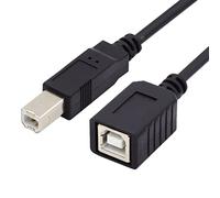 chenyang Cavo di prolunga USB 2.0 tipo B maschio a femmina, 20 cm