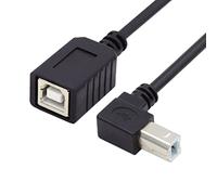 chenyang Cavo di prolunga USB 2.0 tipo B maschio a femmina, con angolo di 90 gradi, 20 cm