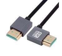 chenyang Cavo HDMI 2.1, da maschio a maschio, ad angolo retto di 90 gradi, 8K a 60 Hz, 4K a 120 Hz, 48 Gbps, ultra alta velocità, flessibile, cavo placcato oro, 0,5 m, per TV, monitor, computer