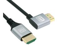 chenyang Cavo HDMI 2.1, HDMI maschio a maschio, ad angolo retto di 90 gradi, 8K a 60 Hz, 4K a 120 Hz, 48 Gbps, ultra alta velocità, placcato oro, 1 m, per TV, monitor, computer