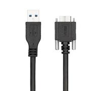 chenyang Cavo micro USB 3.0 USB 3.0 tipo A maschio a Micro B maschio cavo con viti per piastra di montaggio 1,2 m