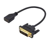 Chenyang Cavo Mini HDMI a DVI Mini HDMI 1.4 Femmina a DVI 24+1 Maschio Adattatore Cavo per Computer HDTV Scheda Grafica UHD